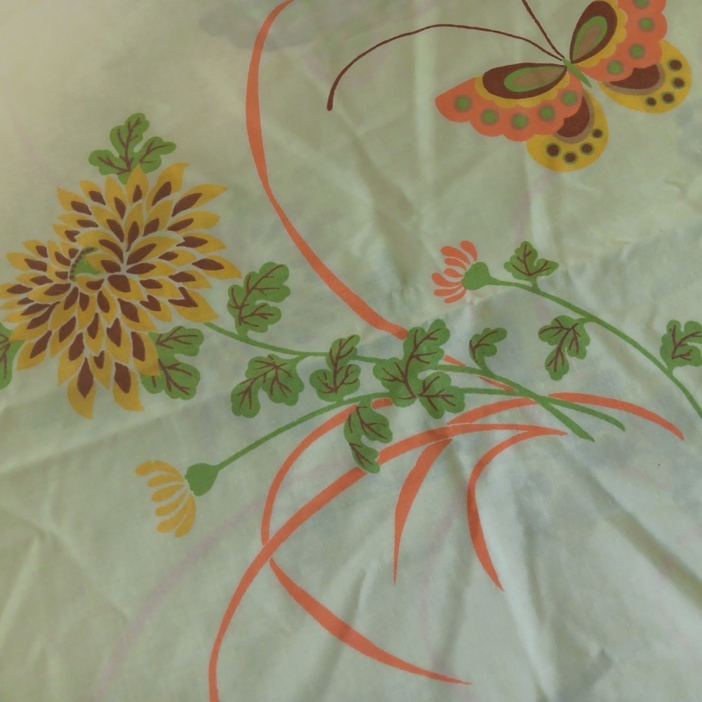 4 VTG Cannon‎ Gold Lable Pillowcases KING Butterfly STANDARD Butter Yellow Boho - Picture 3 of 7